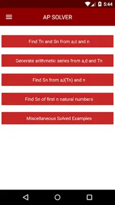 Arithmetic Progression Solver android App screenshot 5