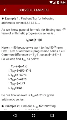 Arithmetic Progression Solver android App screenshot 7